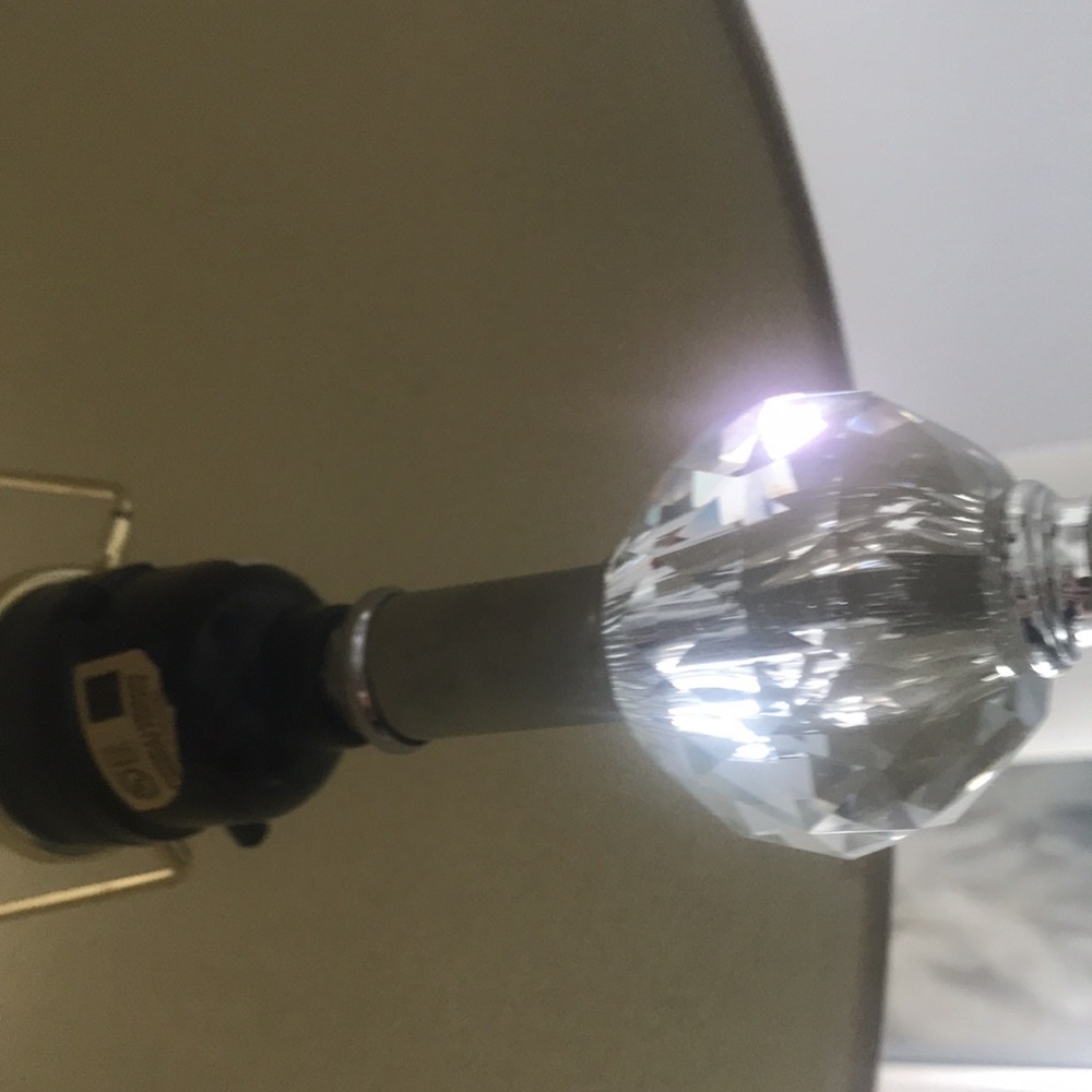 Desk Table Lamp Small Orbs Clear Black Accent light lampshade - Picture 10 of 10